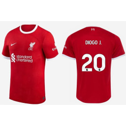 Kids liverpool DIOGO J. - 20 Home Red 2023-24 Authentic Jersey